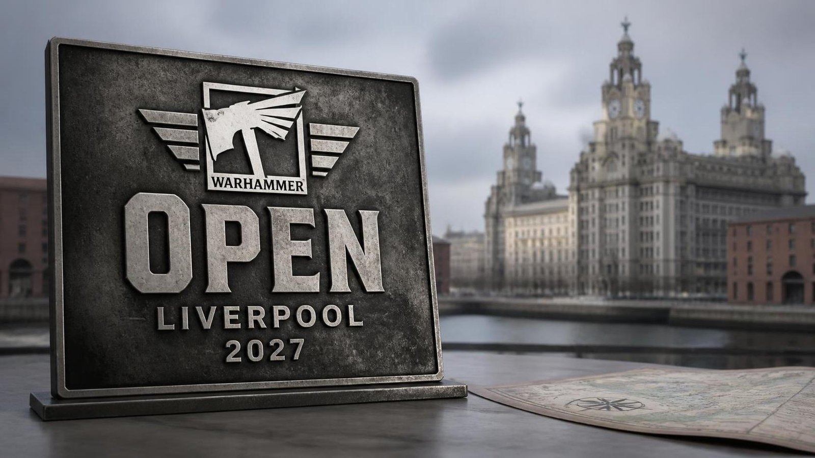 Illustration éditoriale de Warhammer Open: Liverpool annoncé, grand événement UK 2027
