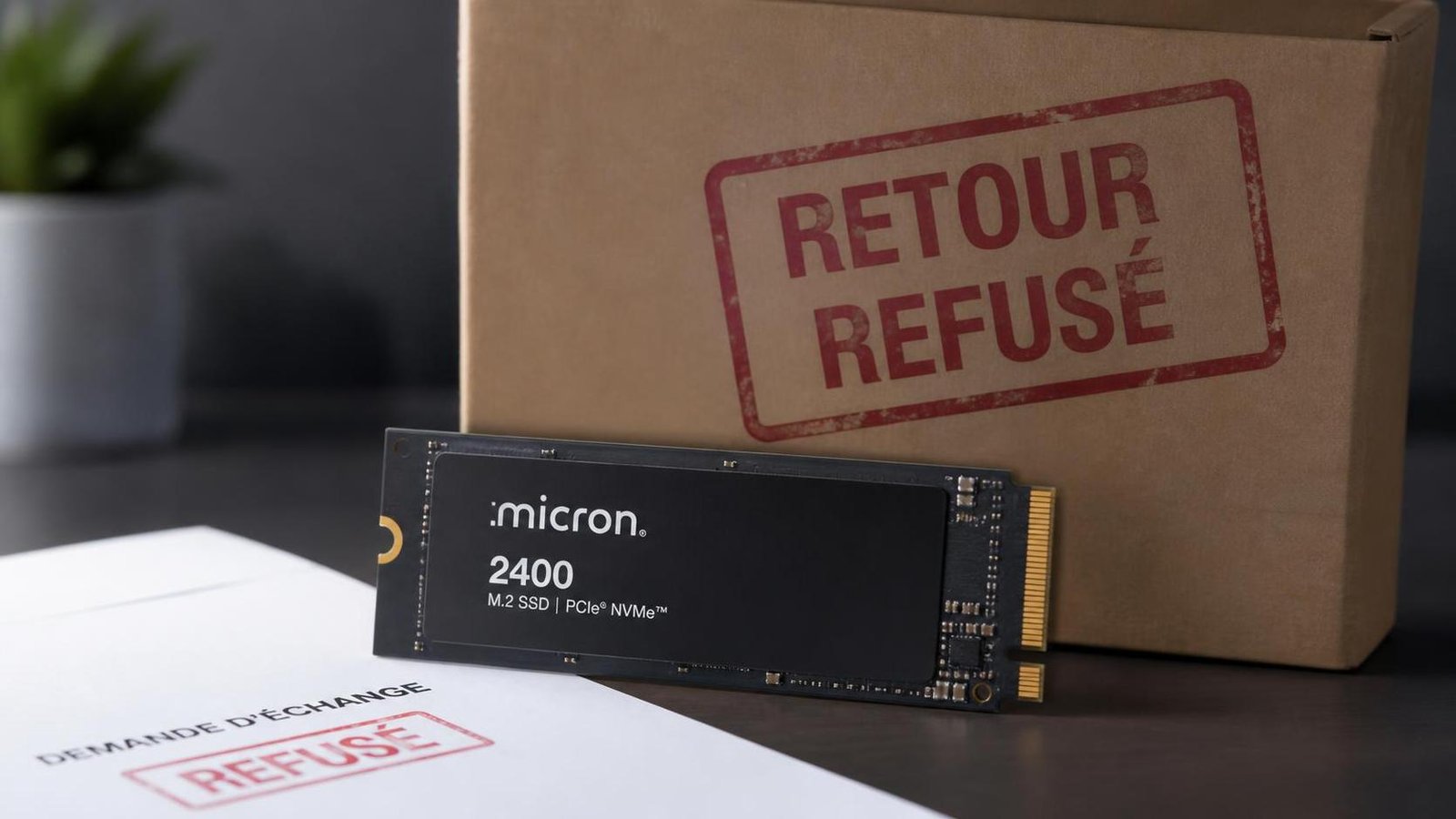 Illustration éditoriale de Micron: refus d’échanger un SSD jusqu’au tollé sur Reddit