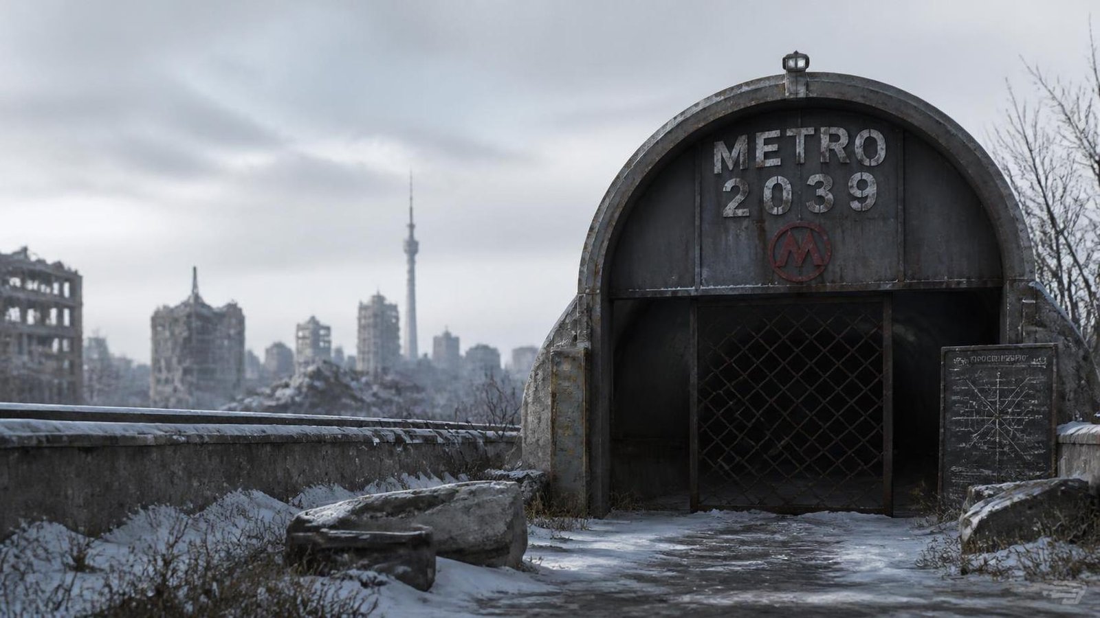 Illustration éditoriale de Metro 2039 : la guerre en Ukraine influe sur la morale des récits