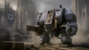 Illustration éditoriale de Total War: Warhammer 40k permet d’utiliser des Dreadnoughts