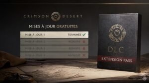 Illustration éditoriale de Crimson Desert réduit les MAJ gratuites avant son DLC payant
