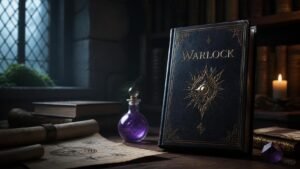 Illustration éditoriale de Warlock: une magie façon D&D qui promet une expérience tentante