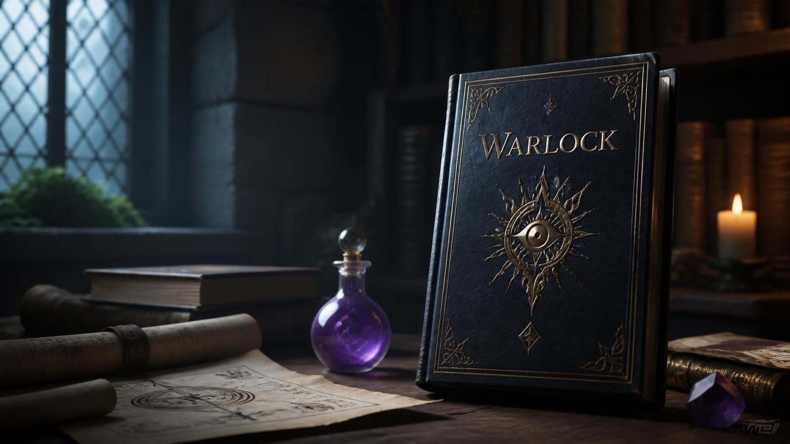 Illustration éditoriale de Warlock: une magie façon D&D qui promet une expérience tentante