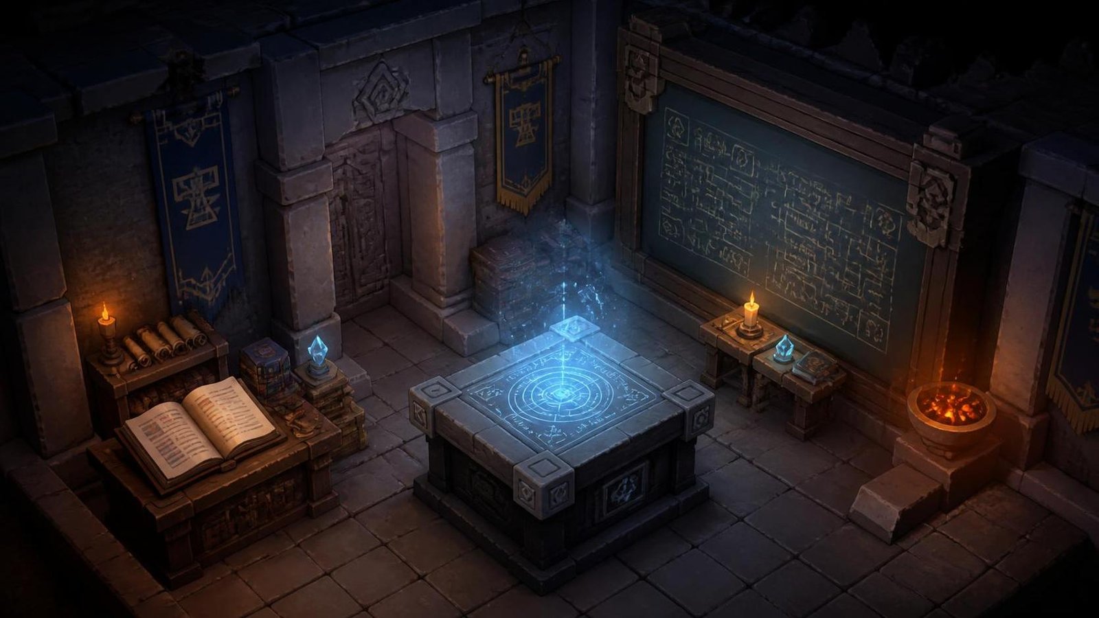 Illustration éditoriale de Dwarf Fortress reçoit Myth and Magic avec magie procédurale