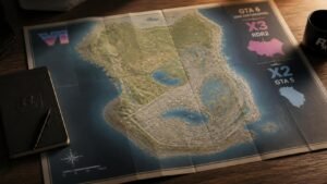Illustration éditoriale de GTA 6 : une carte annoncée 3x RDR2 et 2x GTA 5