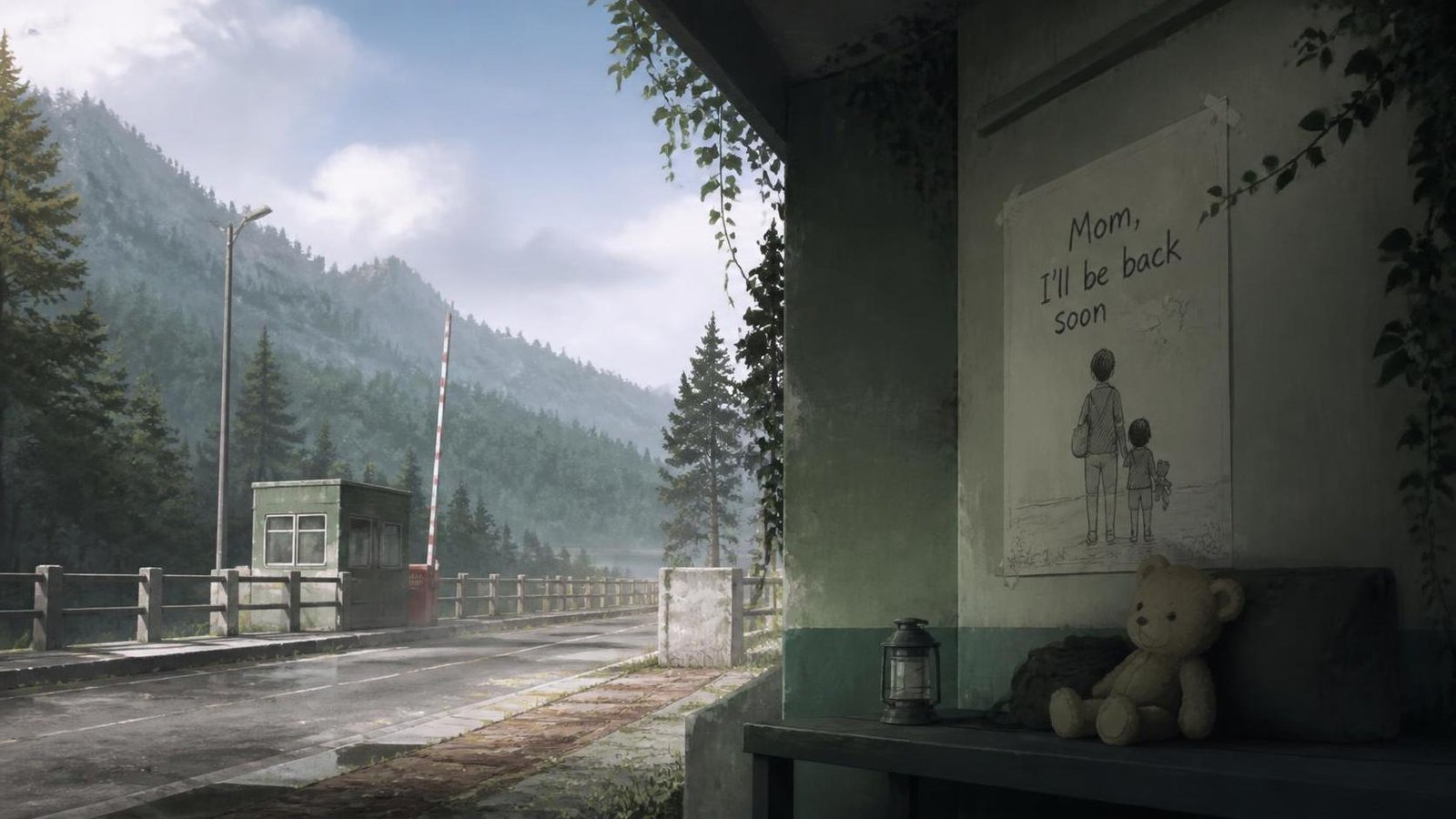 Illustration éditoriale de 1998: The Toll Keeper Story explore l’amour maternel au cœur du chaos