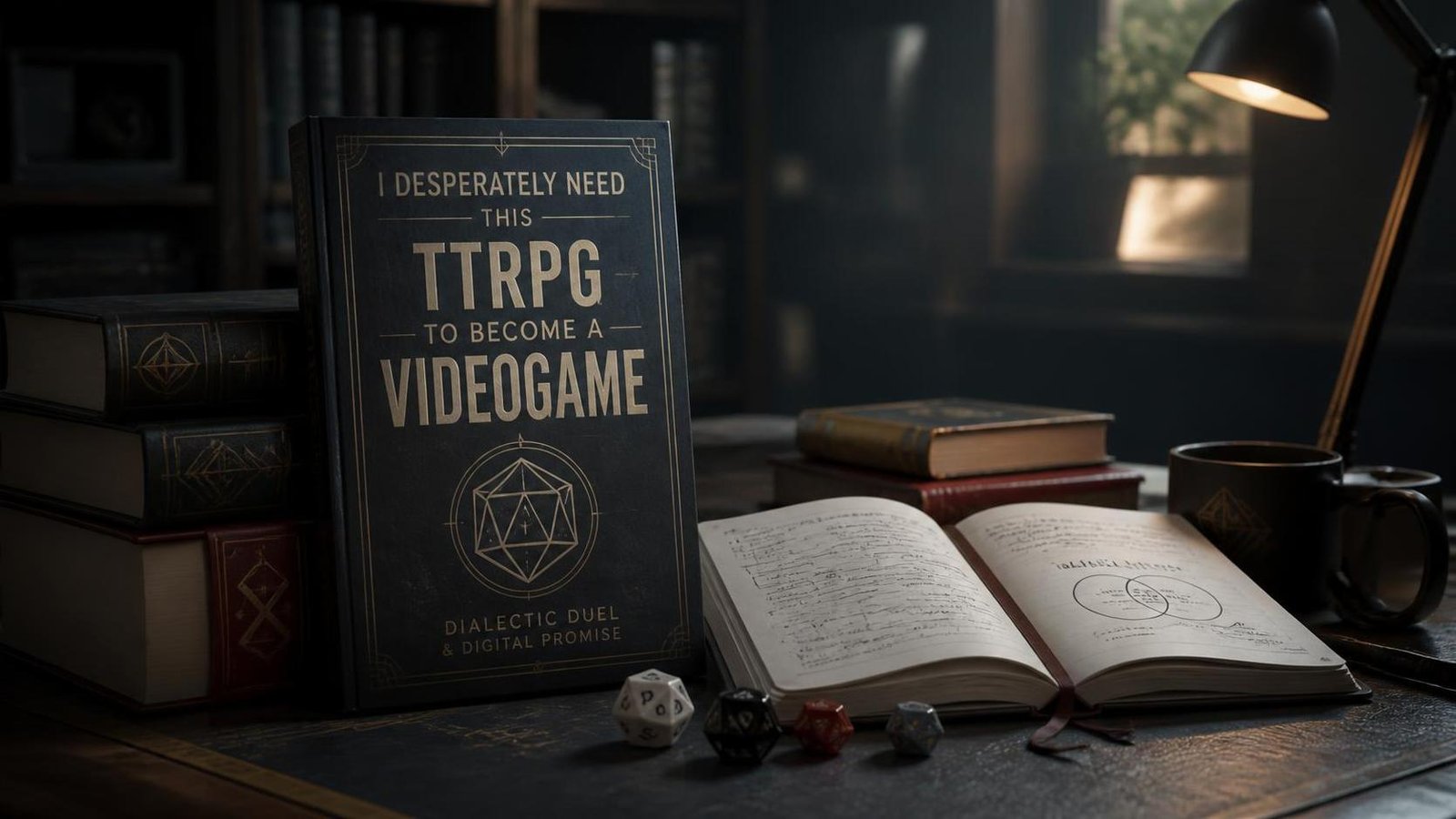 Illustration éditoriale de I desperately need this TTRPG to become a videogame sort: duel dialectique et promesse vidéoludique