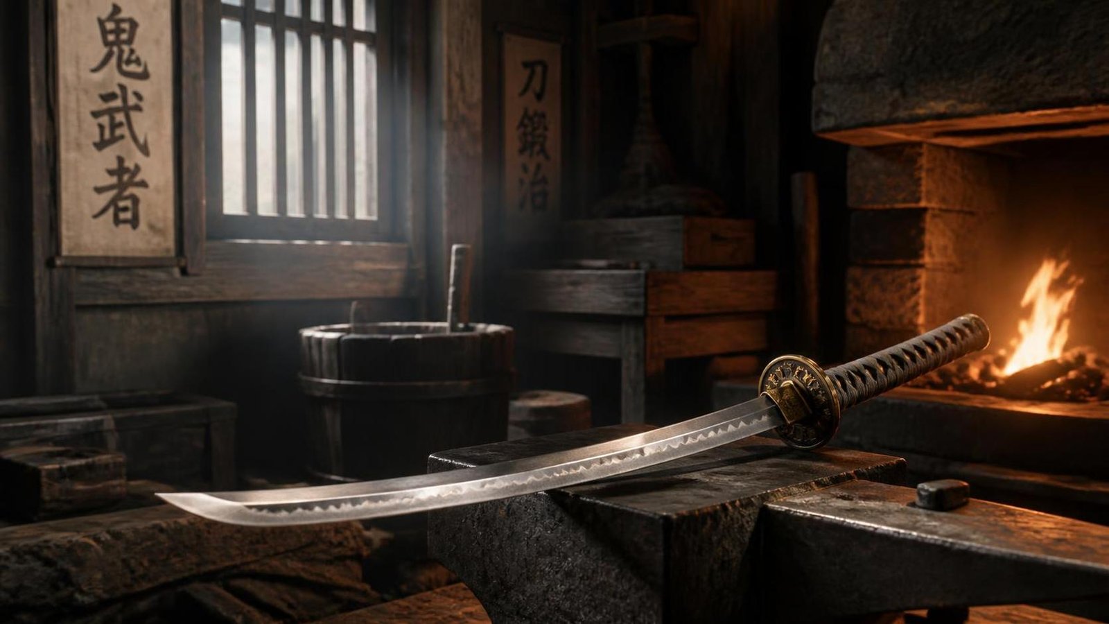 Illustration éditoriale de Onimusha: Way of the Sword forge une arme pour des sons de lame bruts