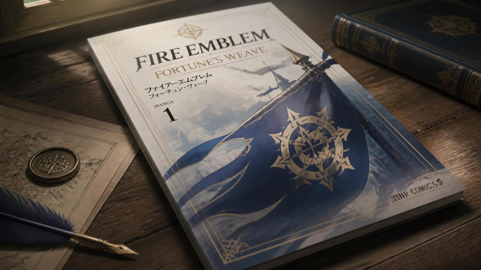 Illustration éditoriale de Fire Emblem: Fortune’s Weave adapté en manga, visuel clé dévoilé