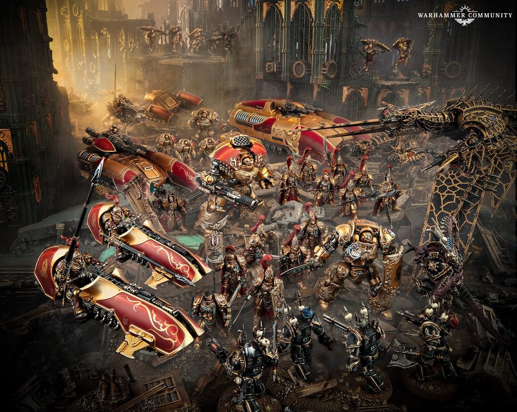 Découvrez les 13 détachements du nouveau Codex Adeptus Custodes : Shield Hosts, Terminators, Dreadnoughts, grav-tanks, Personnages et Sisters of Silence.