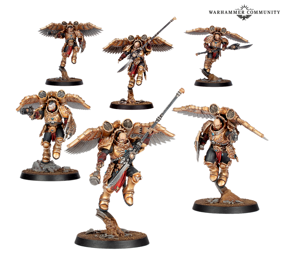 Les Adeptus Custodes reçoivent un nouveau Codex, 13 détachements, 27 datasheets, une Combat Patrol et de nouveaux kits plastiques Aquilon, Telemon, Gyrfalcon et Pallas.