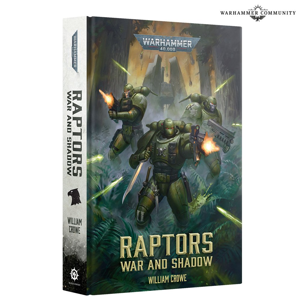 Black Library dévoile Crucible of Fire, avec l'Astra Militarum face aux Orks, et Raptors: War and Shadow, où les Space Marines affrontent la Flotte-Ruche Léviathan.