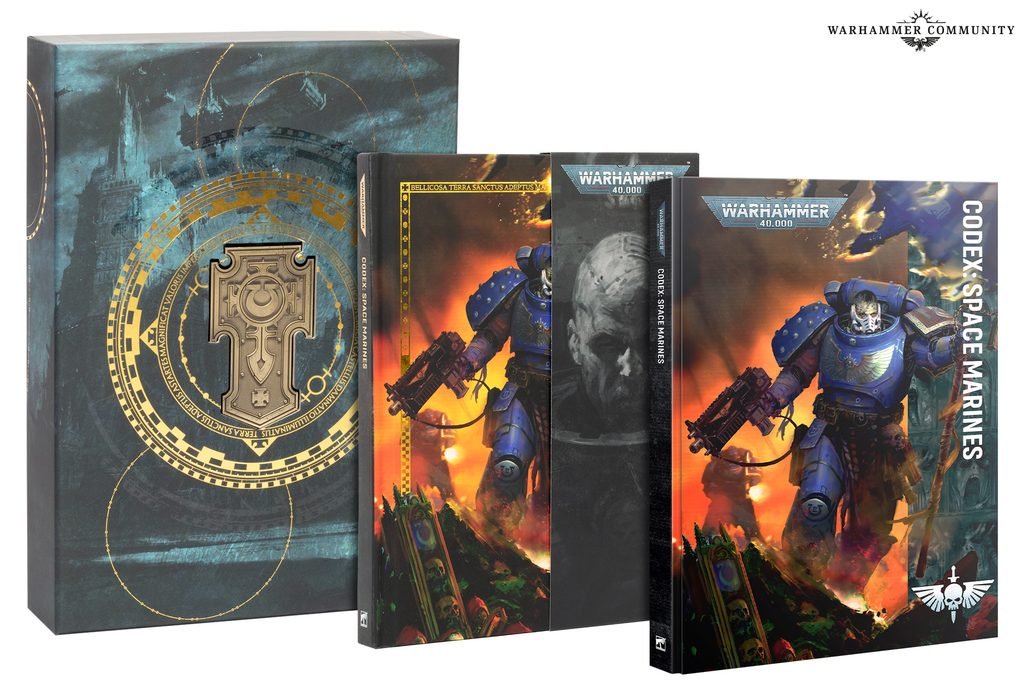Le nouveau Codex Space Marines contient 232 pages, 15 détachements et 85 fiches techniques, avec des éditions Spéciale et Limitée riches en bonus.