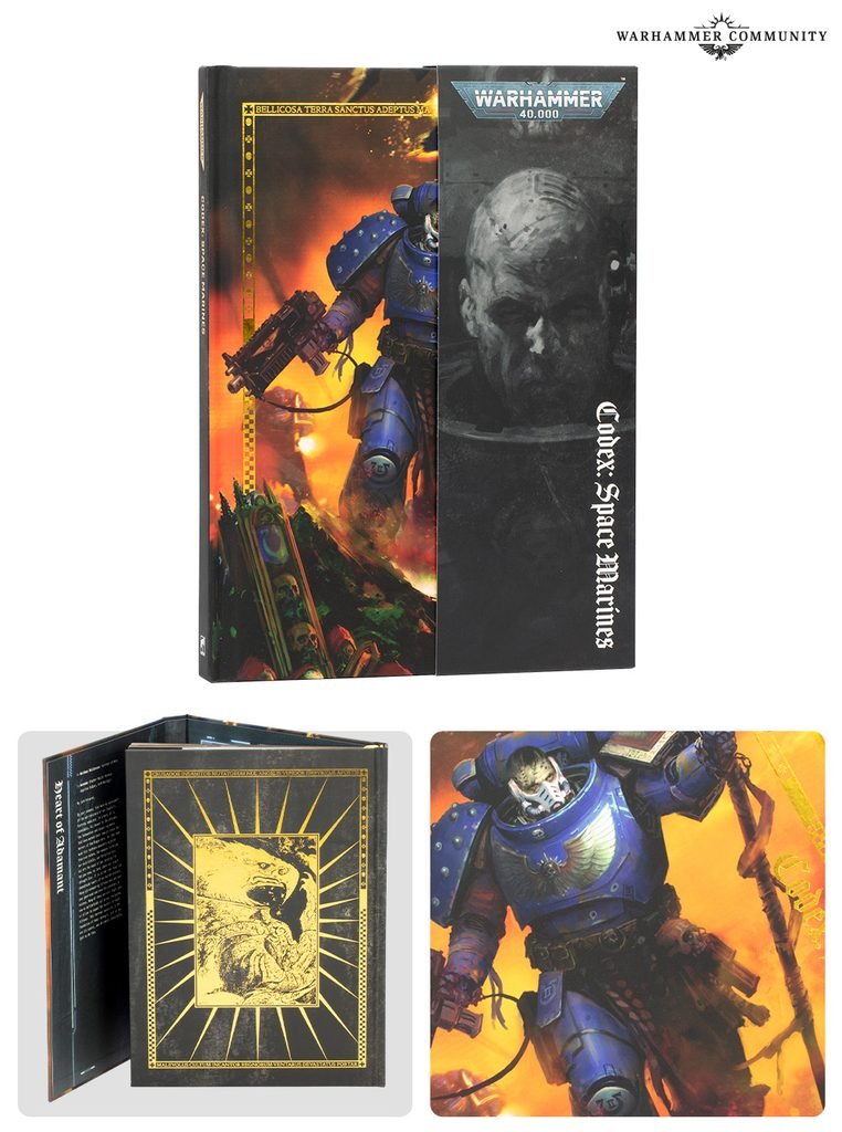 Le nouveau Codex Space Marines contient 232 pages, 15 détachements et 85 fiches techniques, avec des éditions Spéciale et Limitée riches en bonus.