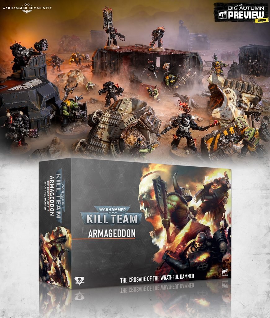 La Legion of the Damned revient dans Kill Team: Armageddon face aux Ork Nobz, avec de nouvelles figurines, une killzone inédite et des règles prévues aussi pour Warhammer 40,000.