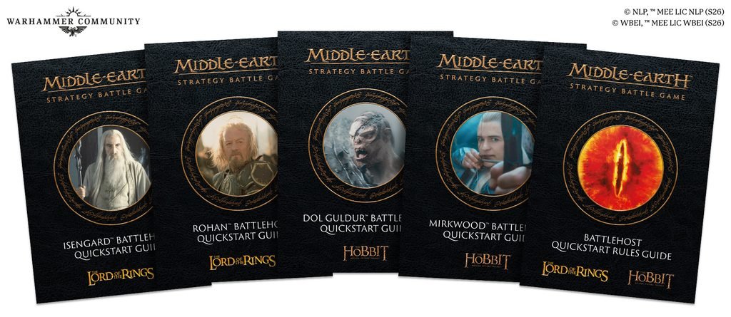 Games Workshop publie gratuitement les règles Quickstart des Battlehosts Rohan, Mirkwood et Dol Guldur pour débuter facilement à Middle-earth Strategy Battle Game.