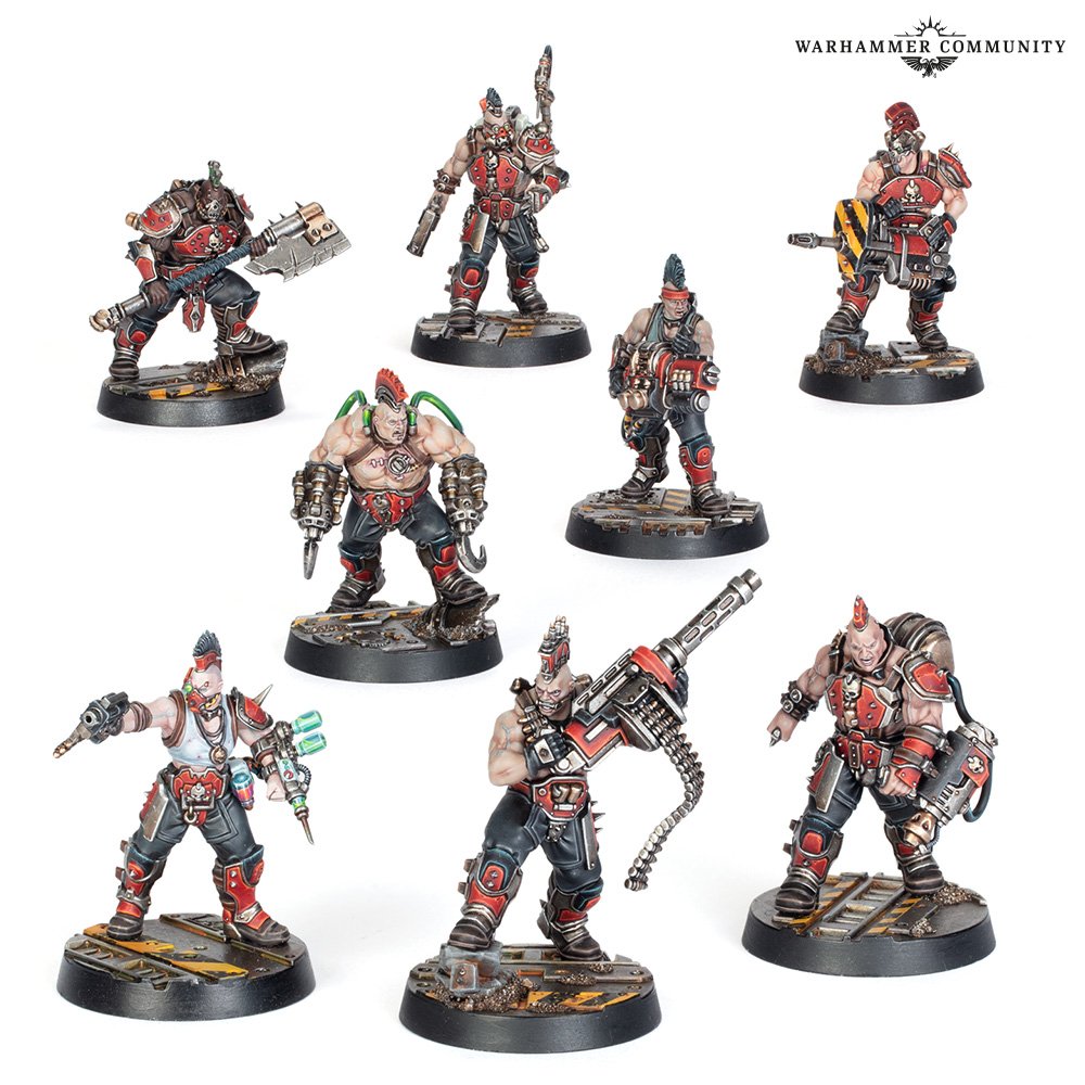Les nouvelles précommandes Necromunda sont disponibles : Forge Smelters, Sumpkrocs, Matriarchs, Phyrr Cats, Underhive Journals, cartes et dés pour Goliath et Escher.