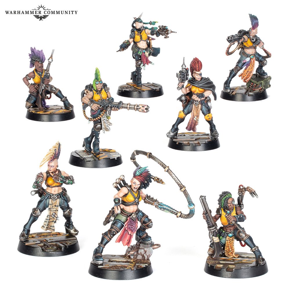 Les nouvelles précommandes Necromunda sont disponibles : Forge Smelters, Sumpkrocs, Matriarchs, Phyrr Cats, Underhive Journals, cartes et dés pour Goliath et Escher.
