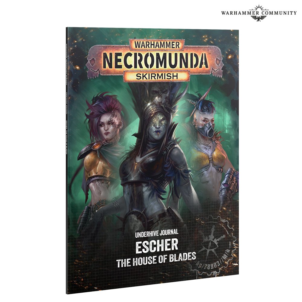 Les nouvelles précommandes Necromunda sont disponibles : Forge Smelters, Sumpkrocs, Matriarchs, Phyrr Cats, Underhive Journals, cartes et dés pour Goliath et Escher.
