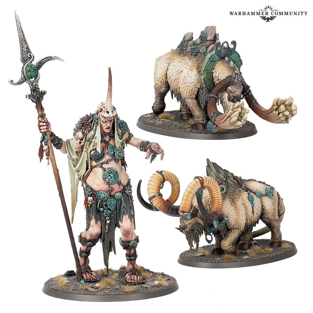 Les Sons of Behemat reviennent avec Ma Maegran, les Boss-stompers, une nouvelle Spearhead, Brawlers of Behemat, un Battletome et de nouveaux accessoires.