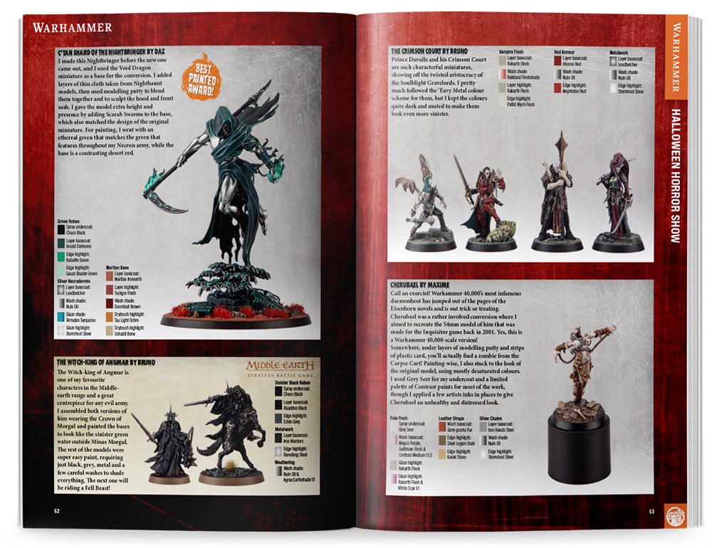 White Dwarf 529 fête Halloween avec un Battle Report Gloomspite Gitz vs Skavens, une galerie horrifique, une Masterclass Orks et de nouvelles règles Brawlers of Behemat.