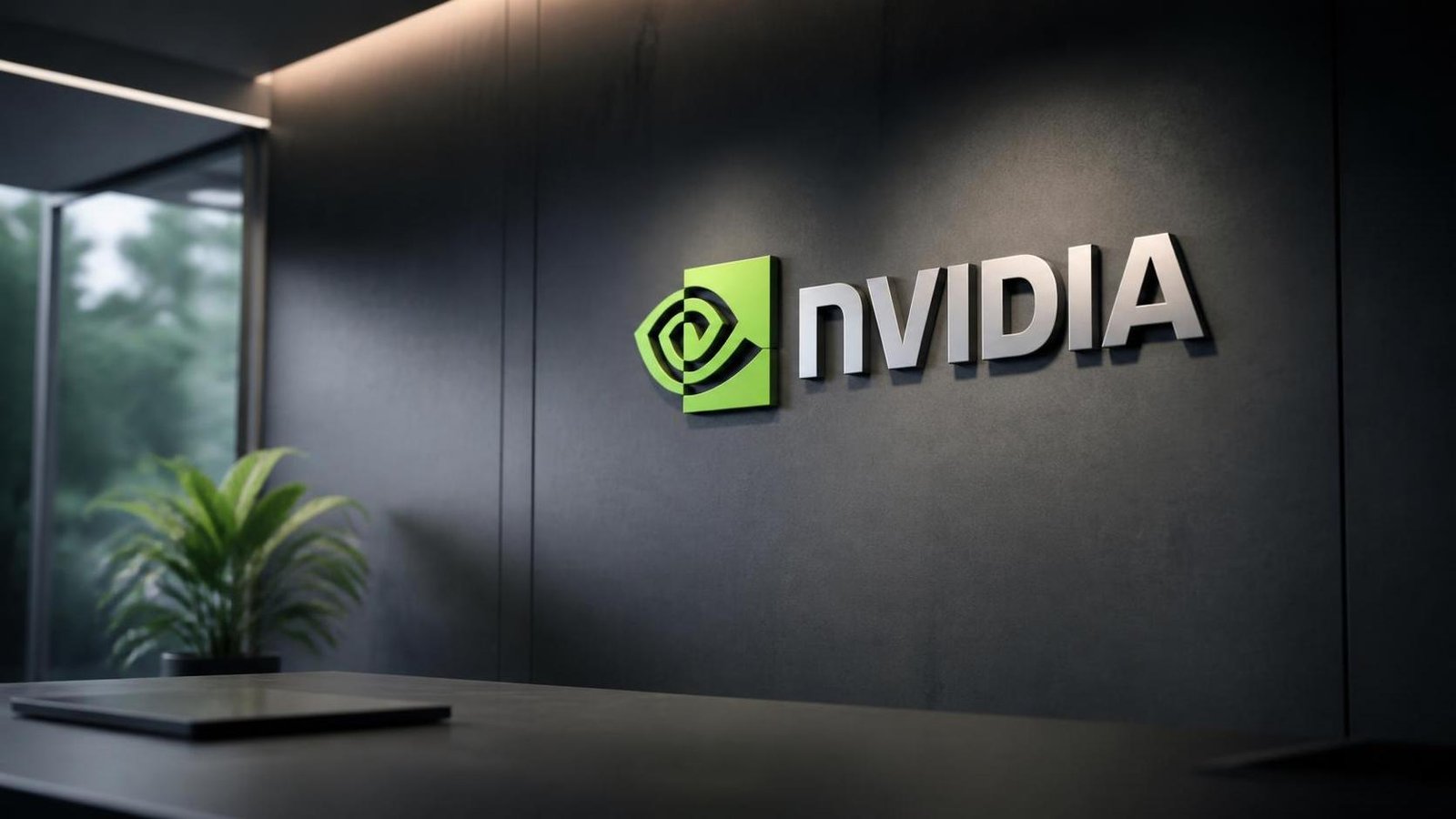 Illustration éditoriale de Nvidia CEO Jensen Huang tells Trump est un hoax sur l’IA, pas de ralentissement