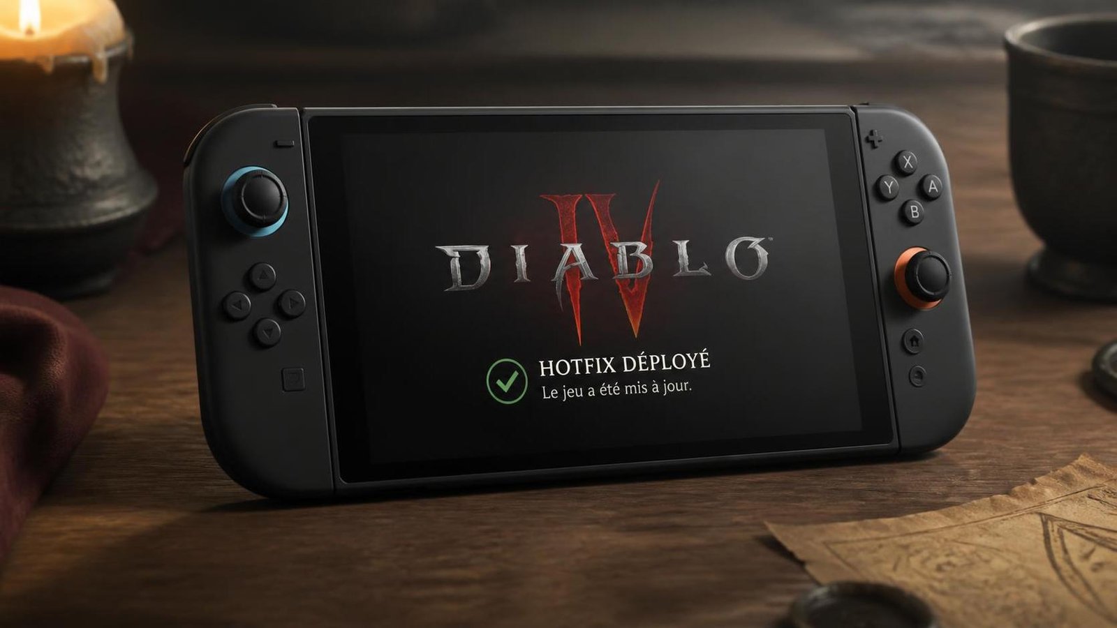 Illustration éditoriale de Diablo IV: lancement chahuté, hotfix déployé sur Switch 2