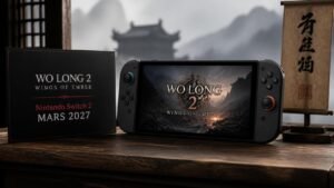 Illustration éditoriale de Wo Long 2: Wings of Ember daté sur Switch 2 pour mars 2027