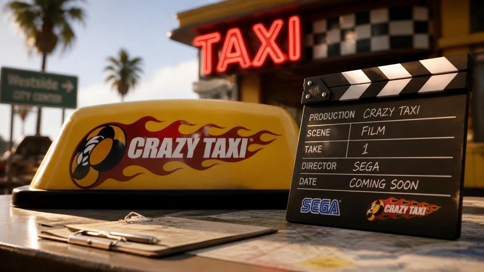 Illustration éditoriale de Crazy Taxi : Sega relance la licence avec un film en projet