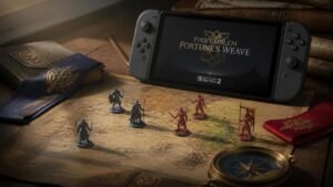 Illustration éditoriale de Fire Emblem: Fortune’s Weave – RPG tactique dense sur Switch 2
