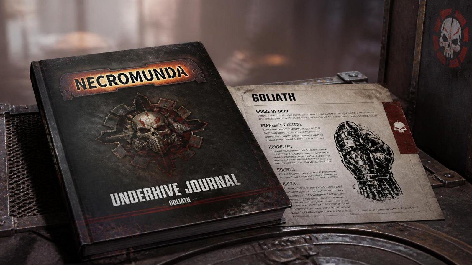 Illustration éditoriale de Necromunda: Underhive Journal présente de nouvelles règles Goliath