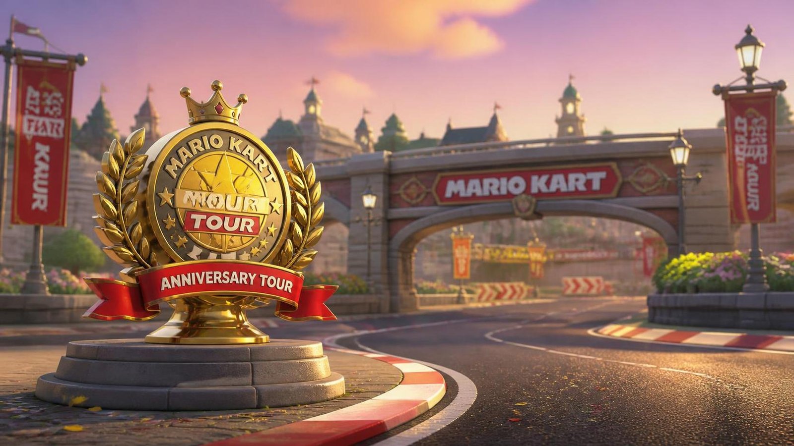 Illustration éditoriale de Mario Kart Tour : ultime tournée anniversaire avant l’arrêt en 2026