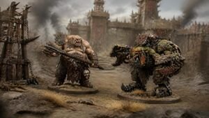 Illustration éditoriale de Inside White Dwarf 528 : Ogor Mawtribes et duels orks titanesques