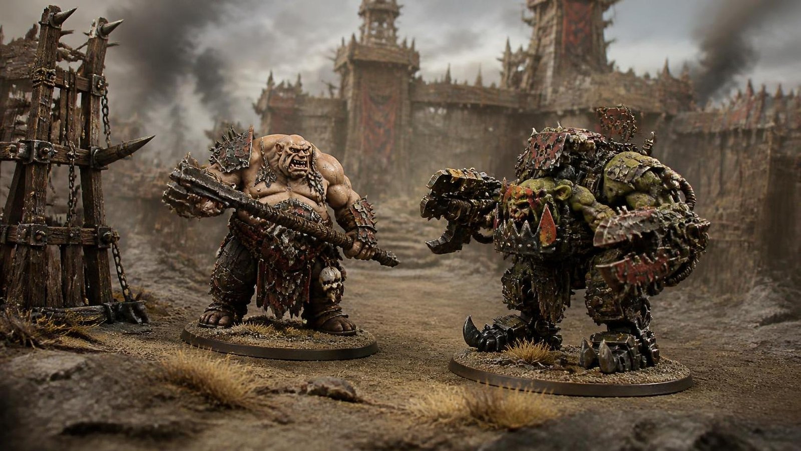 Illustration éditoriale de Inside White Dwarf 528 : Ogor Mawtribes et duels orks titanesques