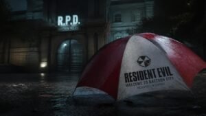 Illustration éditoriale de Resident Evil devient le film de jeu vidéo le mieux noté