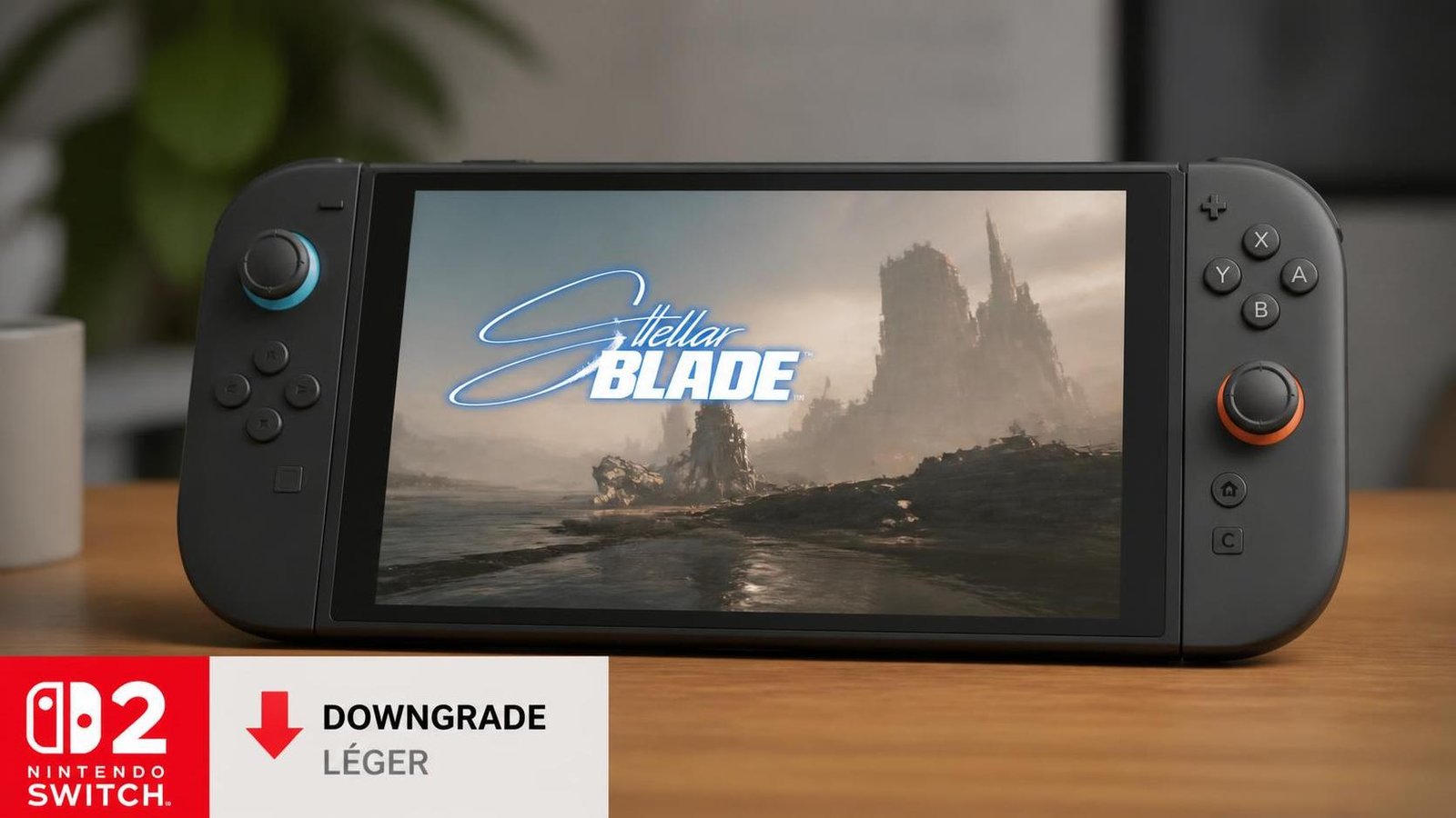 Illustration éditoriale de Stellar Blade arrive sur Switch 2 avec un léger downgrade