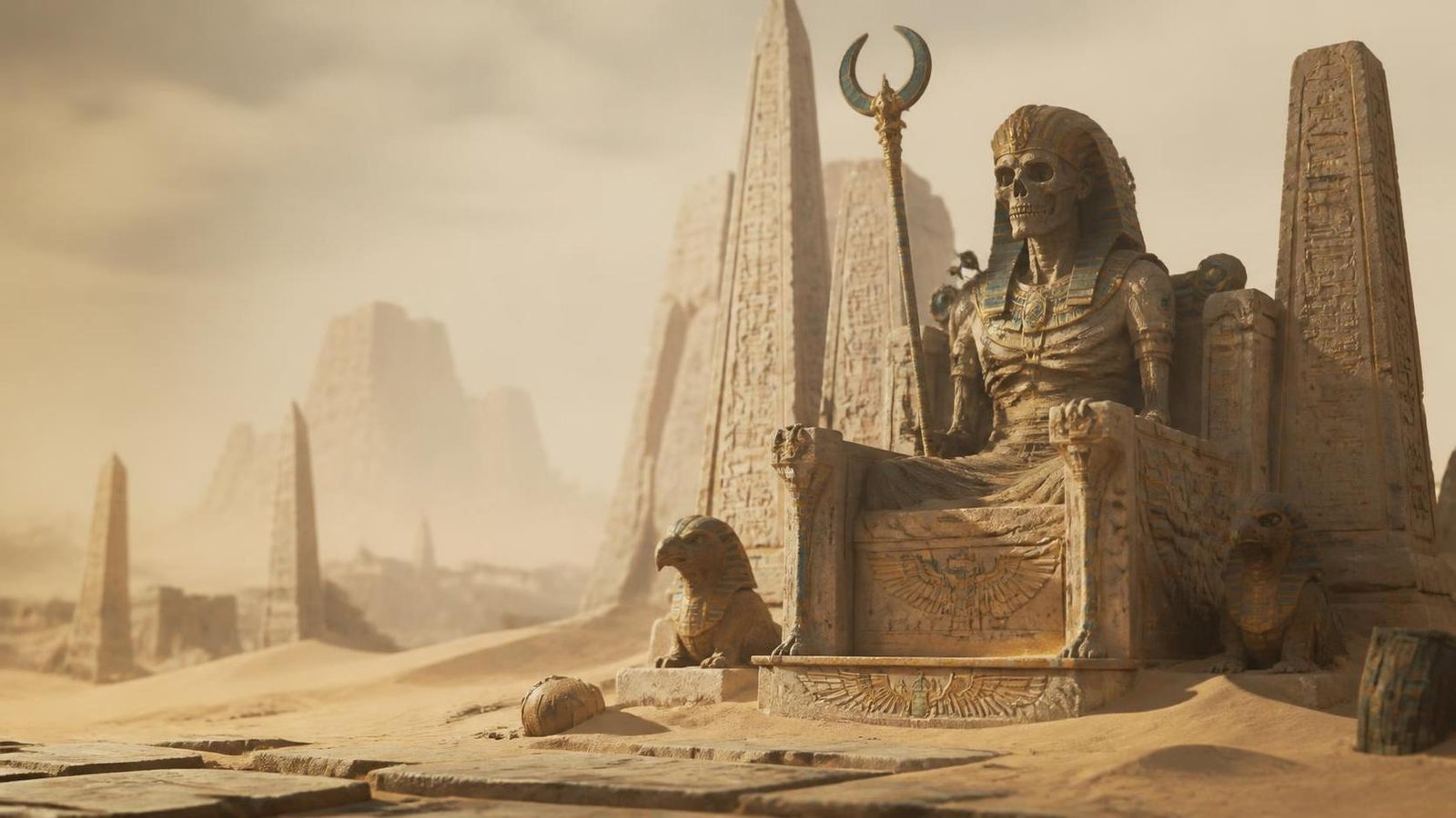 Illustration éditoriale de Total War: Warhammer – Les Tomb Kings en renfort cet automne