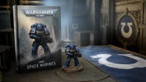 Illustration éditoriale de Warhammer 40,000 : précommandes samedi, nouveaux Space Marines et codex
