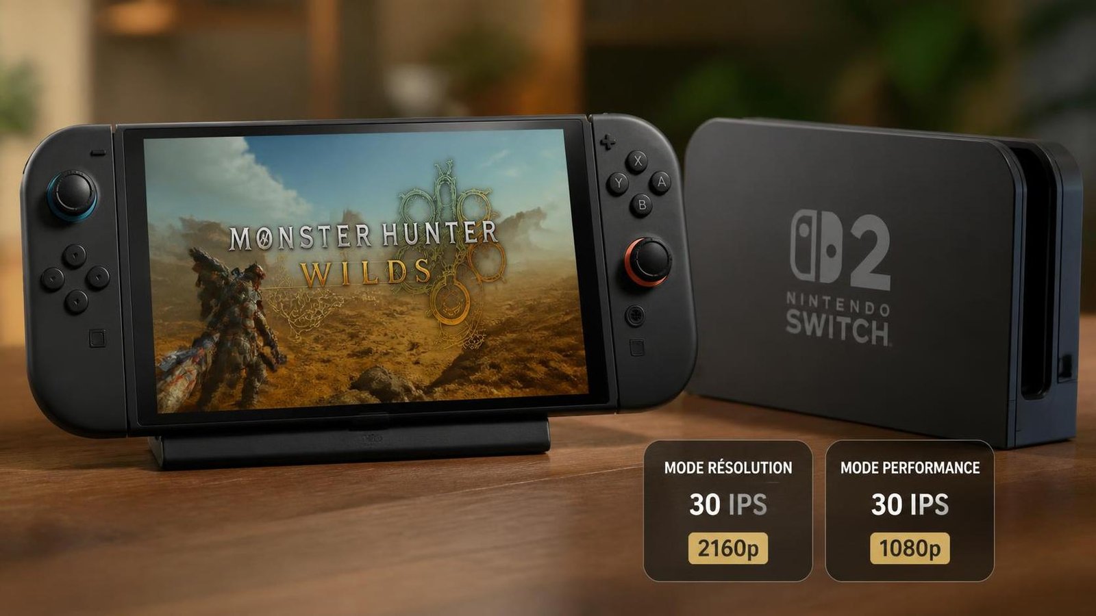 Illustration éditoriale de Monster Hunter Wilds : Capcom confirme 30 fps et deux modes résolution sur Switch 2