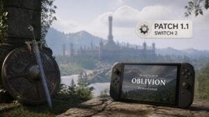 Illustration éditoriale de The Elder Scrolls IV Oblivion Remastered : patch 1.1 sur Switch 2