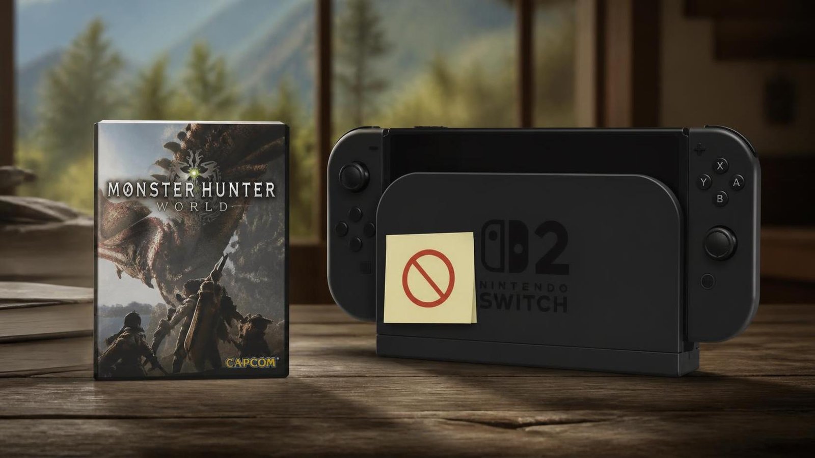 Illustration éditoriale de Monster Hunter World ne devrait pas sortir sur Switch 2 selon Capcom