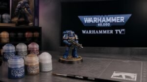 Illustration éditoriale de Warhammer 40,000: démonstration des Teintes Pro sur Warhammer TV