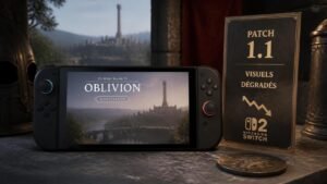 Illustration éditoriale de Oblivion Remastered : le patch 1.1 dégrade les visuels sur Switch 2