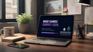 Illustration éditoriale de Feature: Indie Games Survey 2026