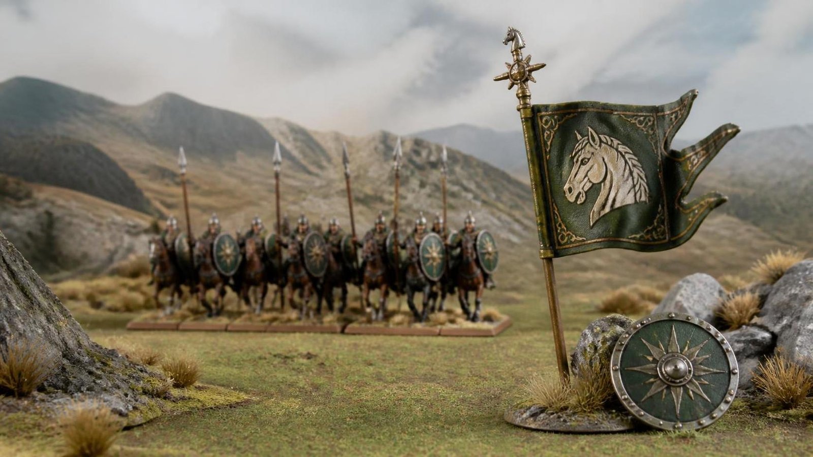 Illustration éditoriale de Middle-earth Strategy Battle Game : tactiques Rohan essentielles