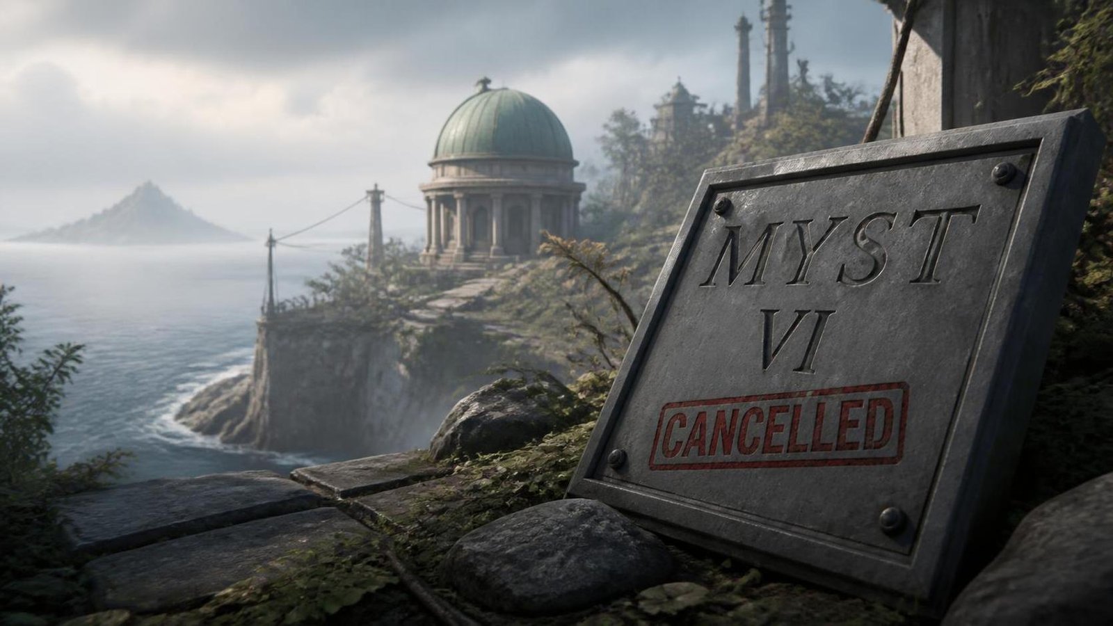 Illustration éditoriale de Myst VI annulé chez Cyan : un aperçu de 3 minutes laisse des regrets