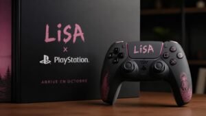 Illustration éditoriale de Lisa x PlayStation arrive en octobre avec manette DualSense édition limitée
