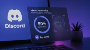 Illustration éditoriale de Discord dévoile une vérification d’âge par IA à 90% de précision