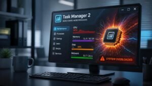 Illustration éditoriale de Task Manager 2 : une suite officieuse trop chargée en effets spéciaux