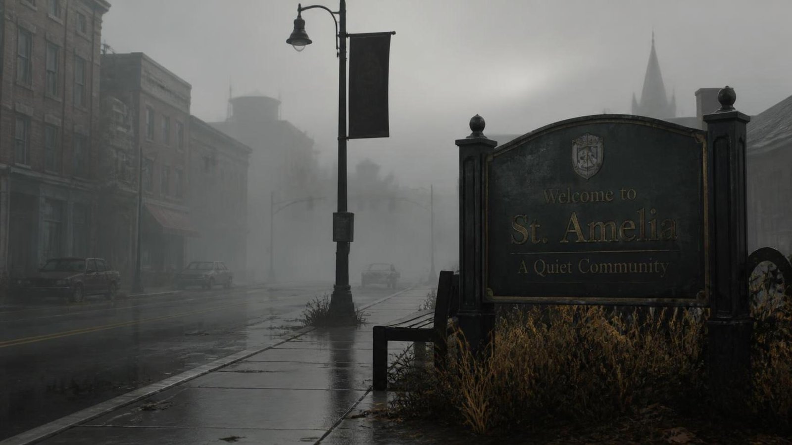 Illustration éditoriale de Silent Hill: Townfall classe des collègues survivants à St Amelia